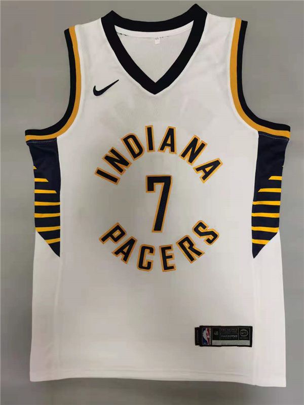 Men Indiana Pacers #7 Brogdon White 2021 Game Nike NBA Jerseys->indiana pacers->NBA Jersey